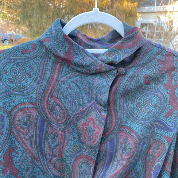 Ralph Lauren Vintage Designer Wool Blouse - Picture 6 of 7